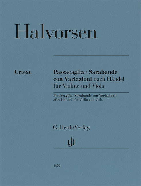 Passacaglia, Sarabande con Variazioni