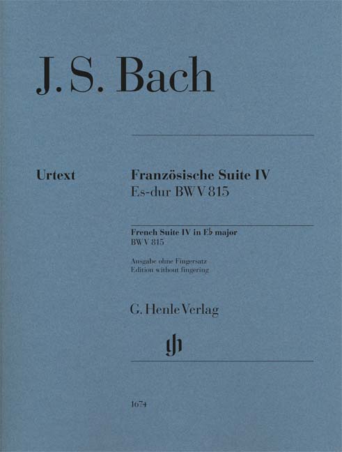 Suites françaises 4 Mi bémol majeur BWV 815