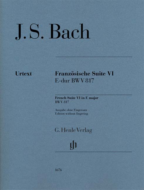 Suites françaises 6 Mi majeur BWV 817