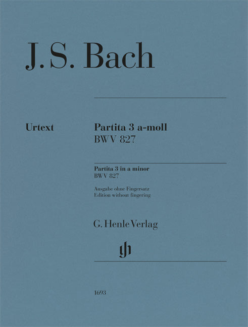 Partita 3 la mineur BWV 827