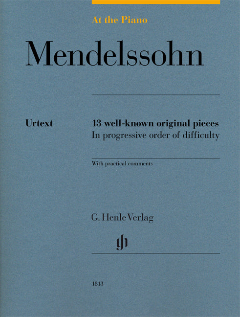 At the piano - Mendelssohn