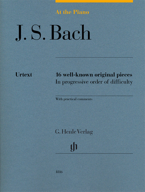 At the piano - J. S. Bach