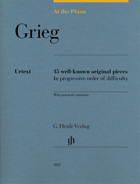At the piano - Grieg