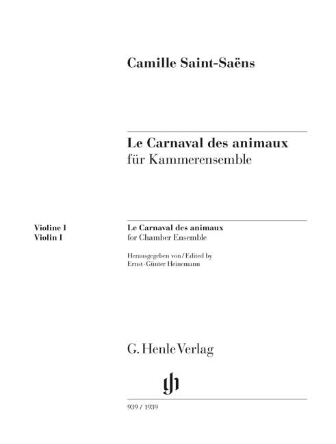 Le Carnaval des animaux pour Musique de chambre