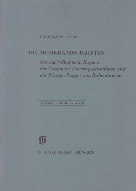 KBM 13 Sammlungen Herzog Wilhelms en Bayern, der Grafen zu Toerring-Jettenbach und der Fürsten Fugger von Babenhausen