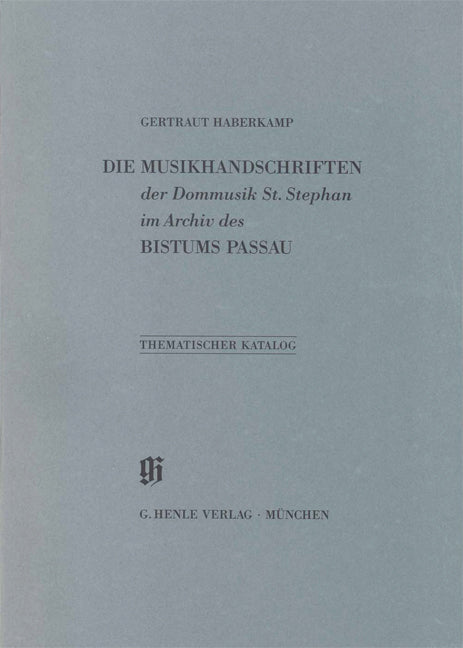 KBM 21 Dommusik St. Stephan im Archiv des Bistums Passau