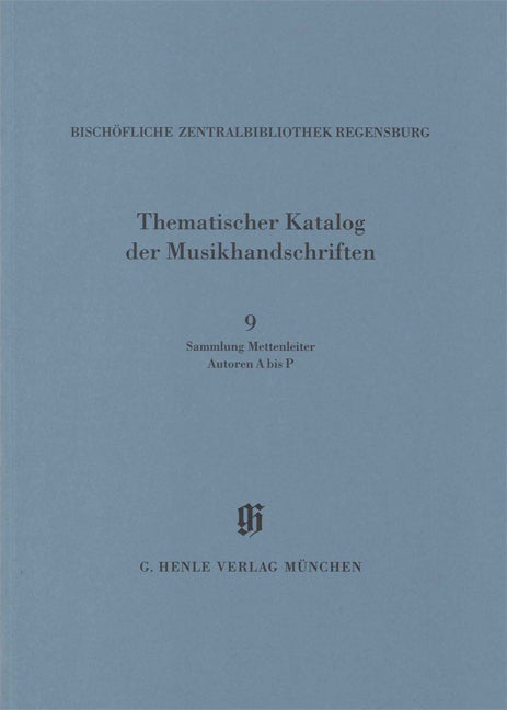 KBM 14/9 Sammlung Mettenleiter, Autoren A bis P