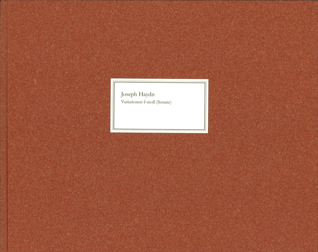 Variations fa mineur (Sonate) Hob. XVII:6
