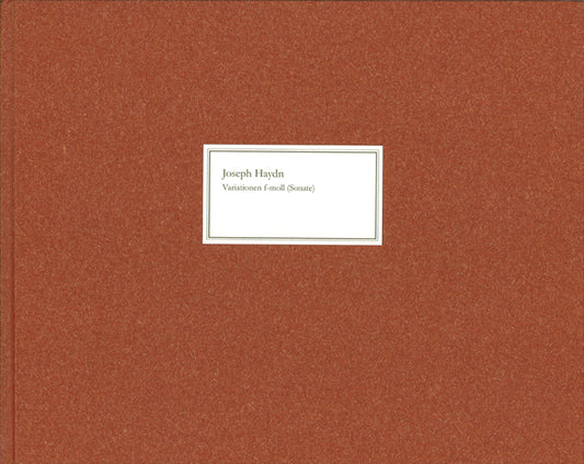 Variations fa mineur (Sonate) Hob. XVII:6