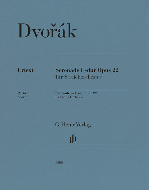 Serenade Mi majeur op. 22 pour orchestre à cordes