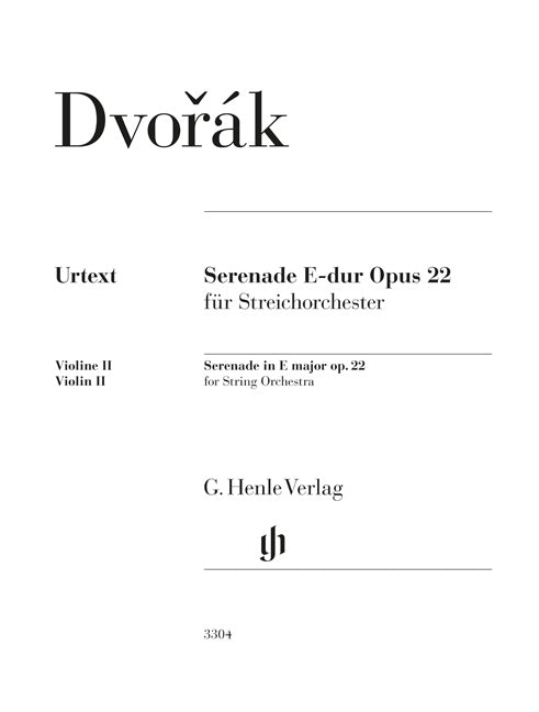 Serenade Mi majeur op. 22 pour orchestre à cordes
