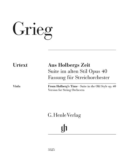 Au temps de Holberg op. 40