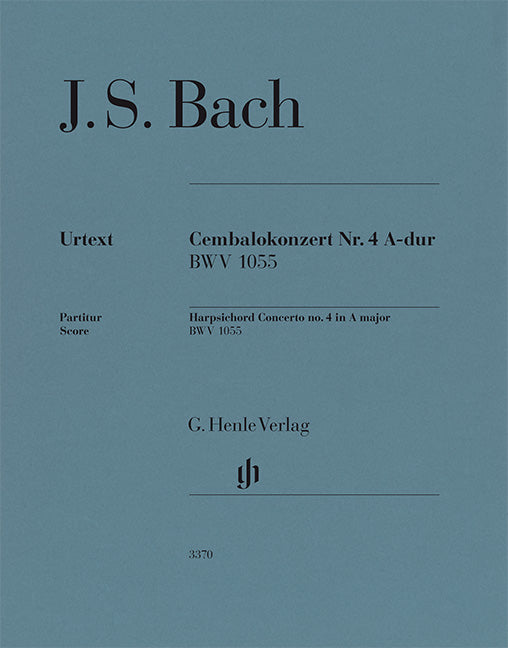 Bach Concerto pour clavecin n° 4 La majeur BWV 1055