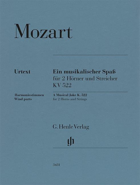 Plaisanterie musicale K. 522 – pour 2 cors en F et cordes