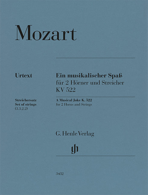 Plaisanterie musicale K. 522 – pour 2 cors en F et cordes