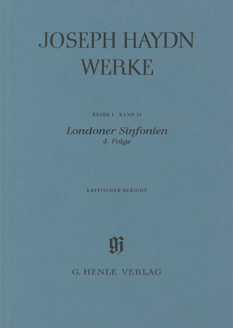 Ser. 1, Vol. 18 | Symphonies londoniennes, volume IV