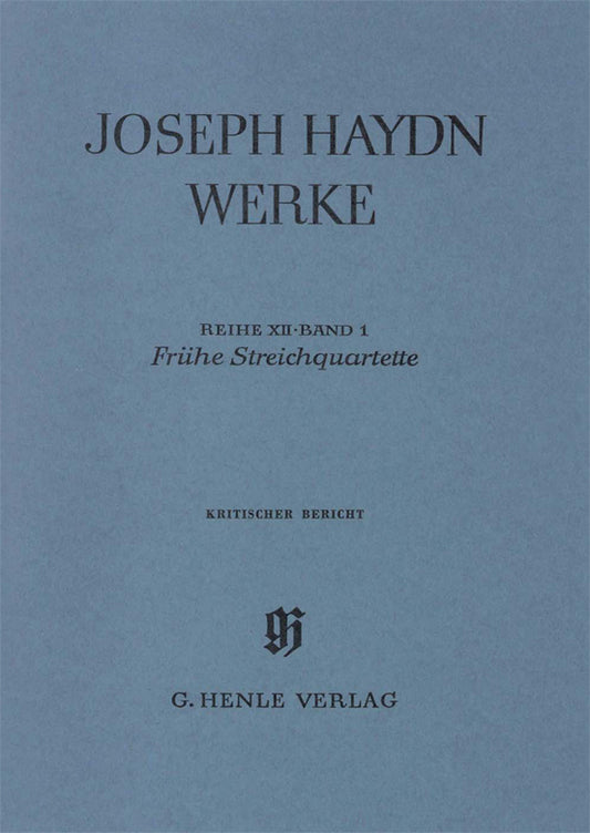 Ser. 12, Vol. 1 | Quatuors à cordes de jeunesse
