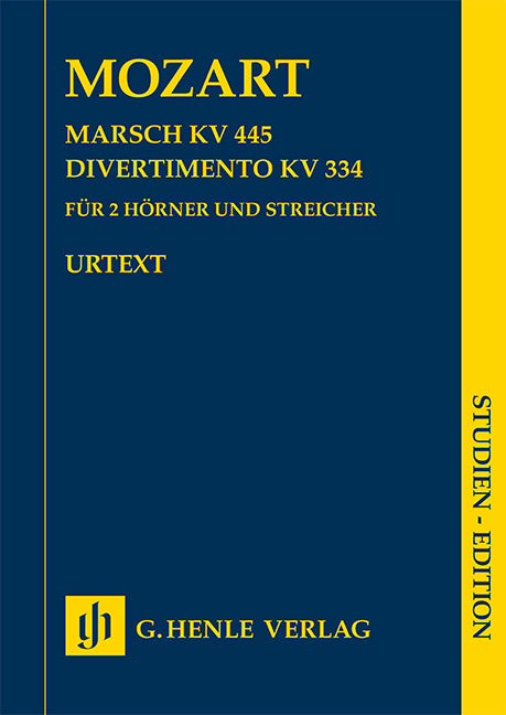 Marche K. 445 et Divertimento K. 334
