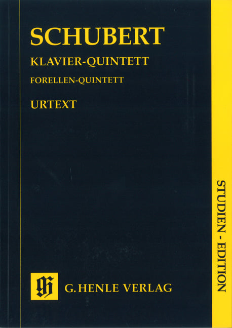 Quintette La majeur op. post. 114 D 667 pour piano, violon, alto, violoncelle et contrebasse [Trout Quintette]
