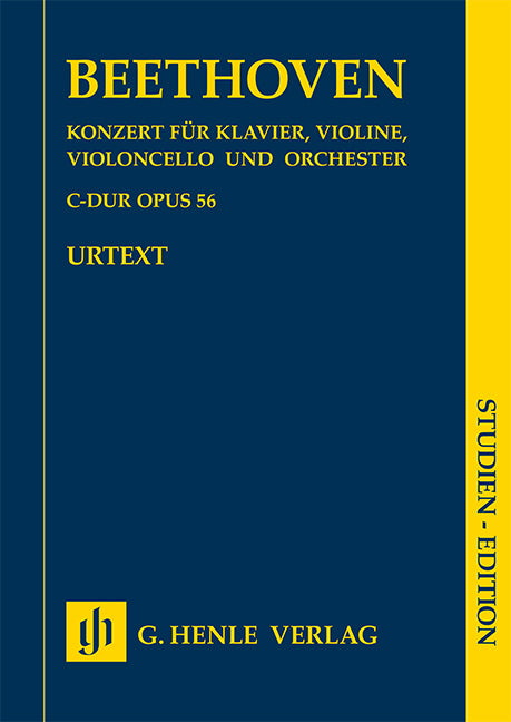 Concerto Ut majeur op. 56 pour piano, violon, violoncelle et orchestre [Triple Concerto]