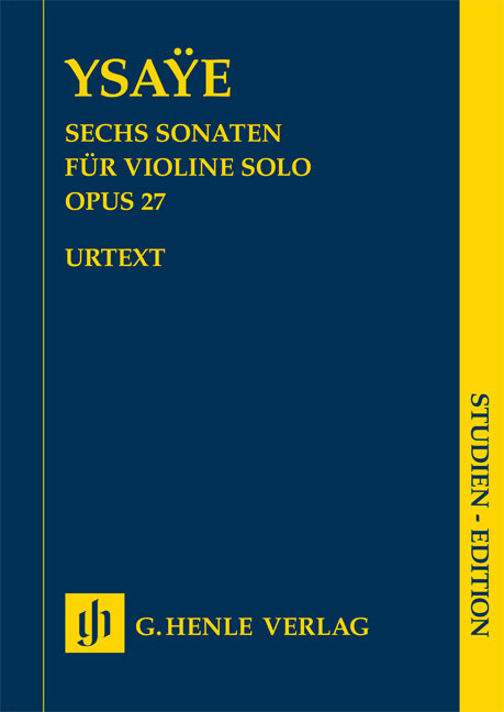 Six Sonates pour violon solo op. 27