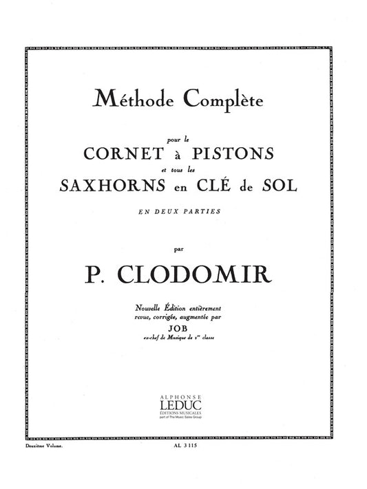 Méthode Complète de Cornet, Volume 2