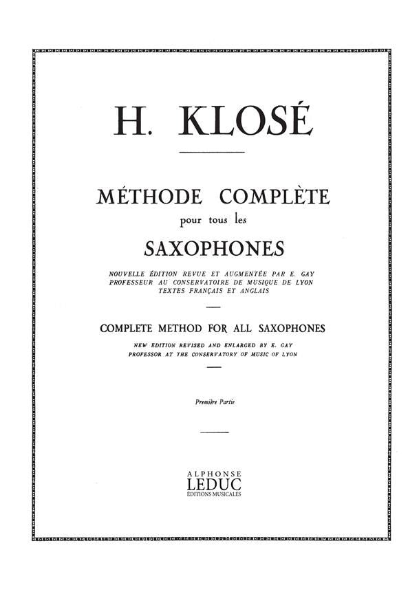 Méthode de Saxophone Vol. 1