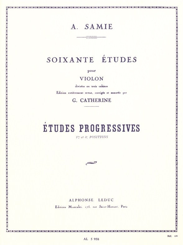 60 Etudes Pour Violon