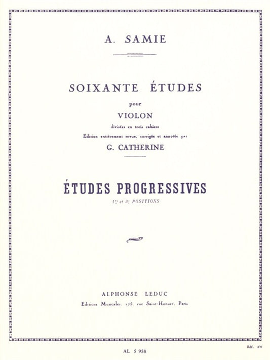 60 Etudes Pour Violon