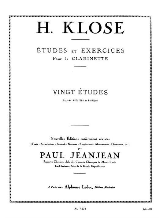 20 Etudes d'apres Kreutzer et Fiorillo