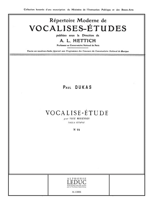 Vocalise Etudes N0014