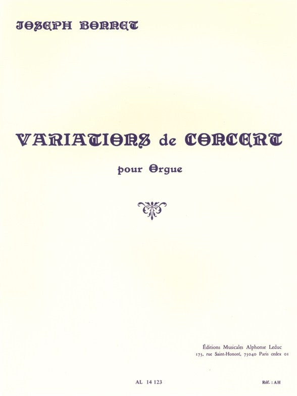 Variations De Concert