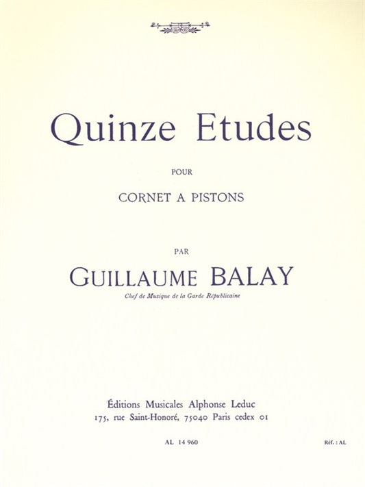 15 Etudes pour cornet à pistons