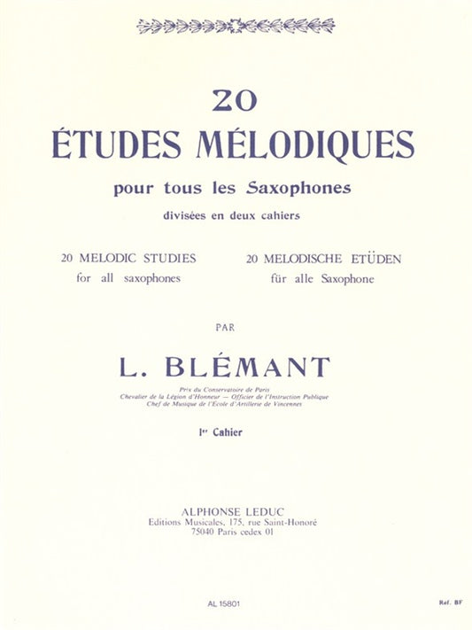20 Etudes Melodiques 1