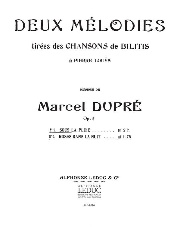 Sous la Pluie Op.6, n° 3