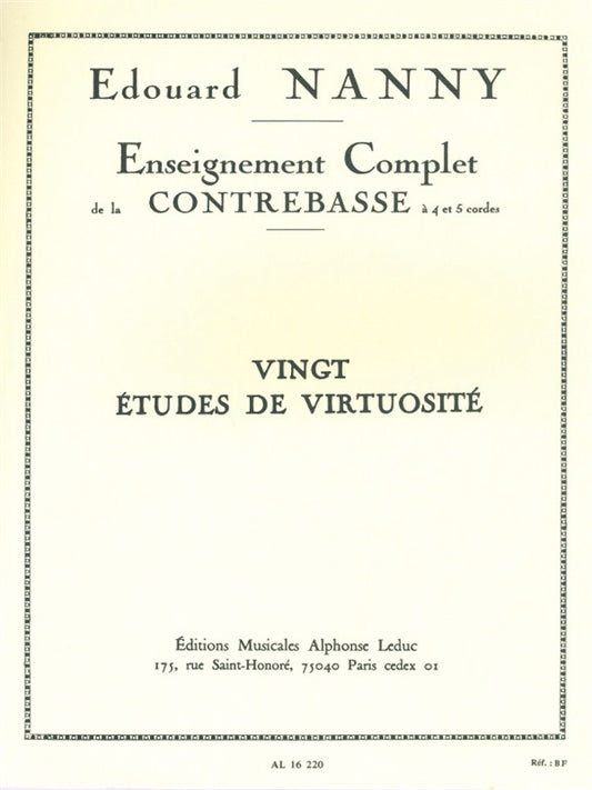 20 Etudes De Virtuosite
