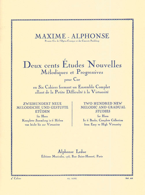 200 Études Nouvelles Mélodiques et Progressives 4