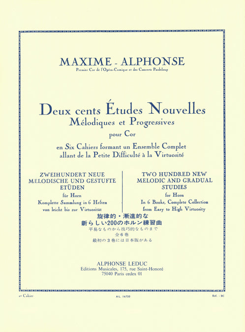 200 Études Nouvelles Mélodiques et Progressives 2