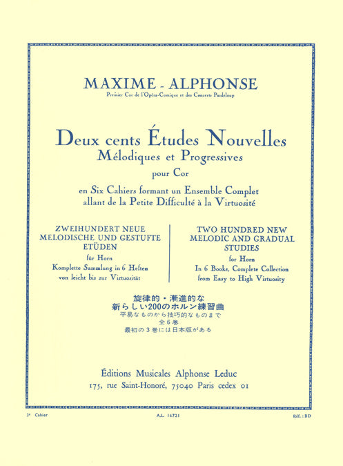 200 Études Nouvelles Mélodiques et Progressives 3