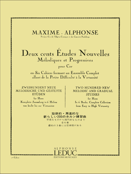 200 Études Nouvelles Mélodiques et Progressives 1