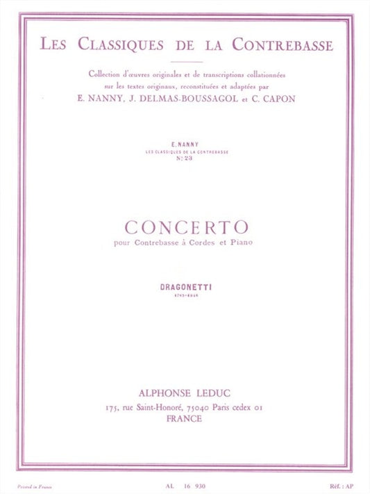 Concerto pour Contrebasse et Piano