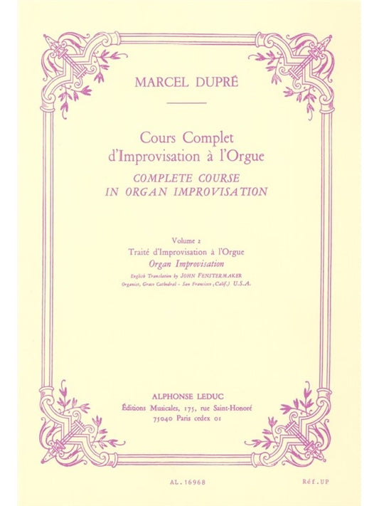 Cours complète d'improvisation à l'Orgue Vol. 2