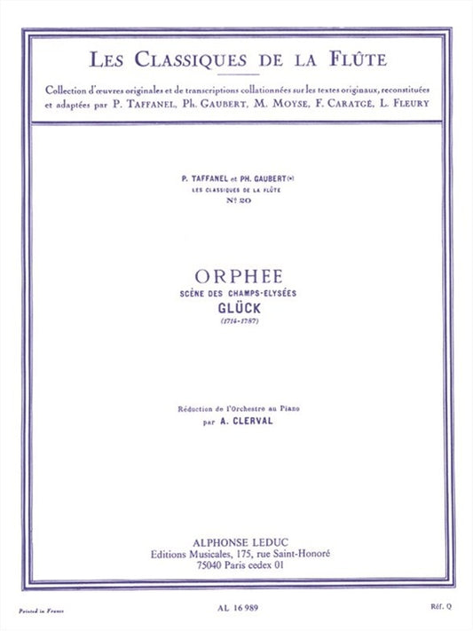 Orphée - Scène des champs-élysées