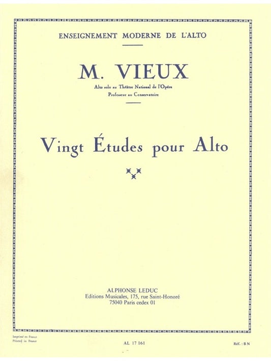 20 études pour alto