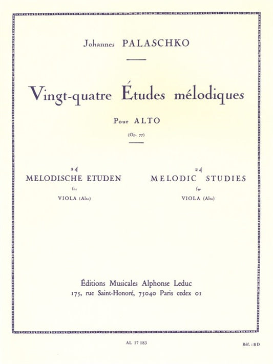 24 Études Mélodiques Op.77