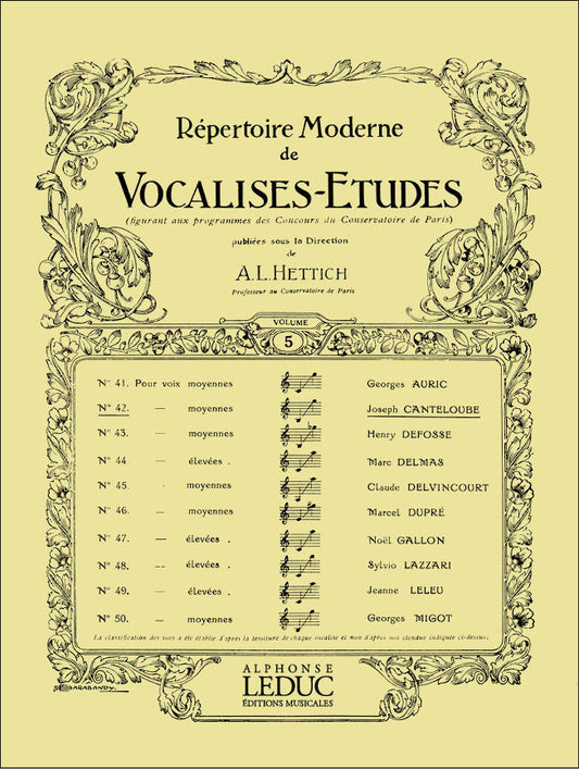 Vocalise Etude N0042