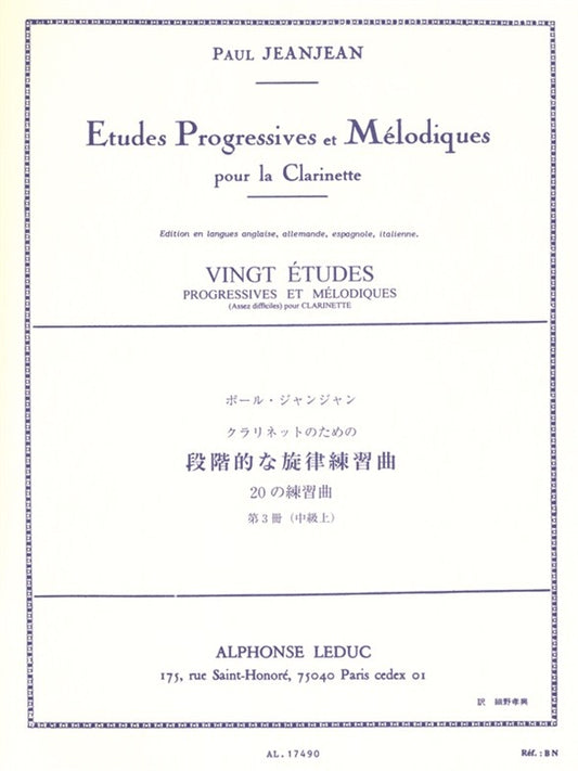 20 Etudes Progressives & Melodiques 3