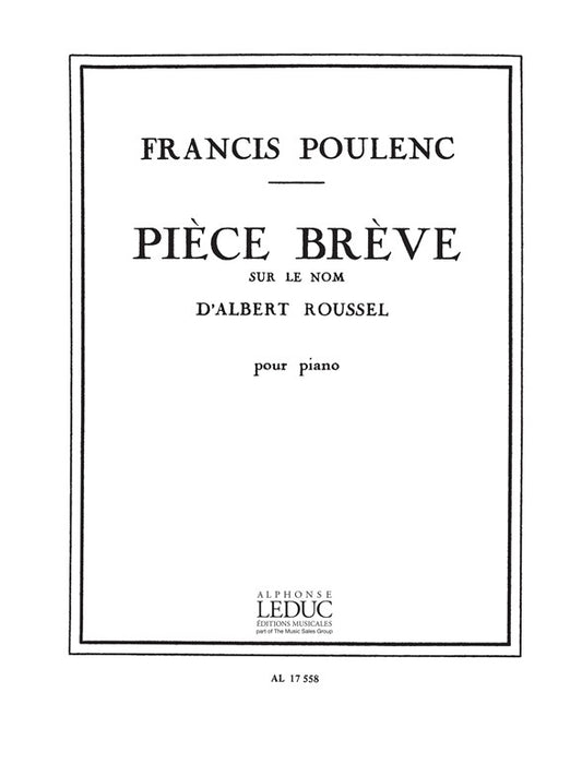 Pièce Brève Sur Le Nom De Albert Roussel