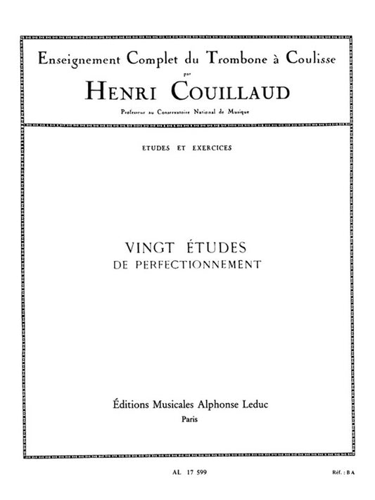 20 Études De Perfectionnement