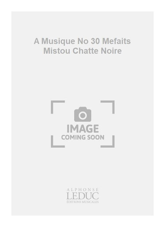 A Musique n° 30 Mefaits Mistou Chatte Noire
